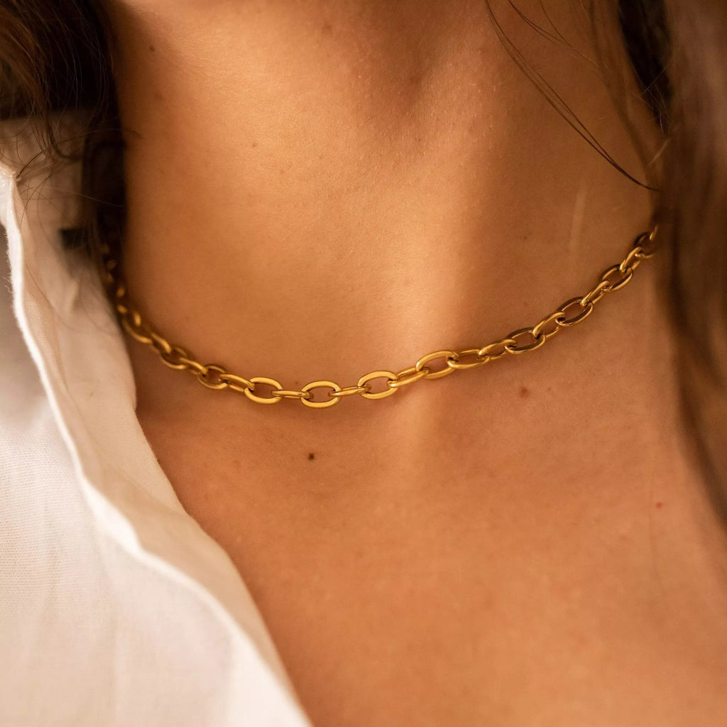 Thick 18K Gold Chain Necklace - Necklaces - Elk & Bloom