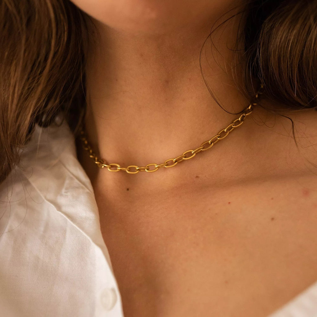 Thick 18K Gold Chain Necklace - Necklaces - Elk & Bloom