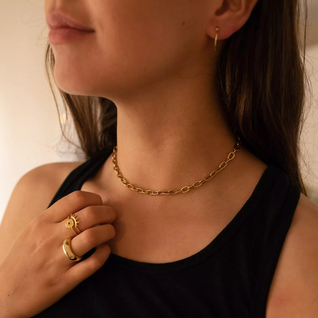 Thick 18K Gold Chain Necklace - Necklaces - Elk & Bloom