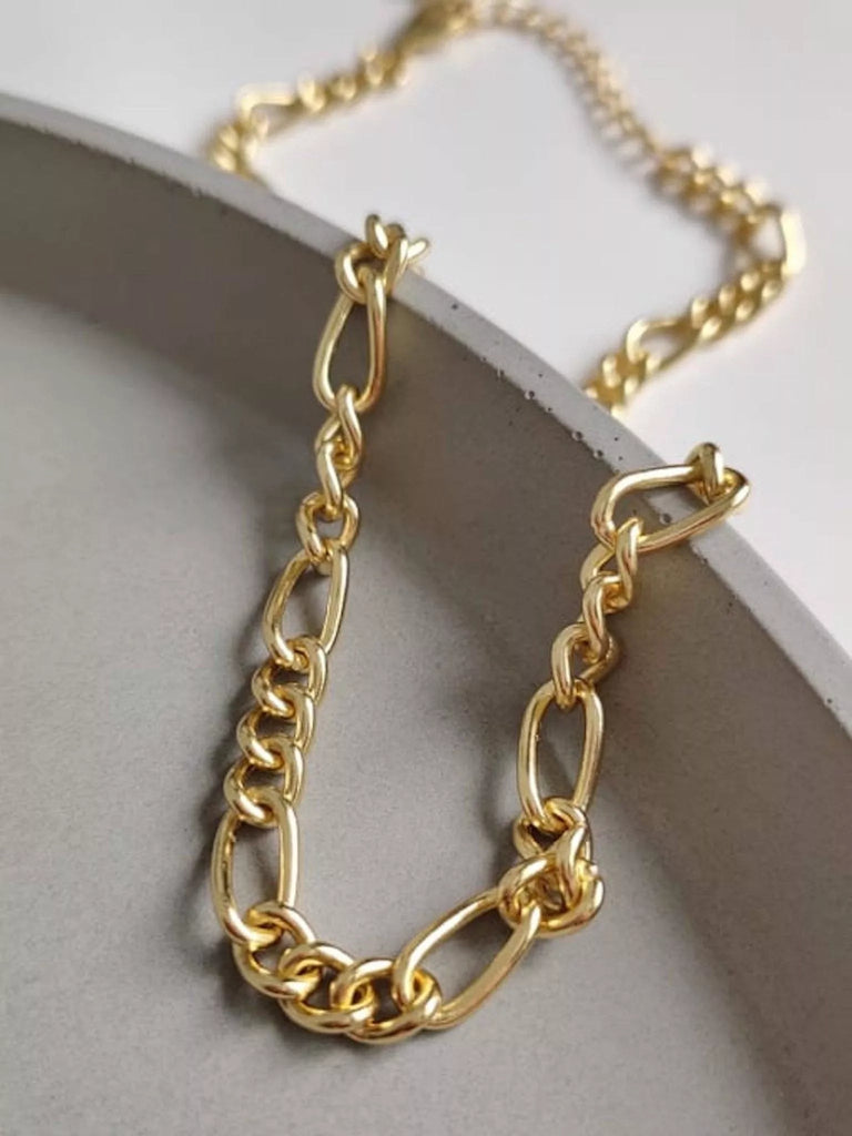 Thick 18K Gold Link Chain Necklace - Necklaces - Elk & Bloom
