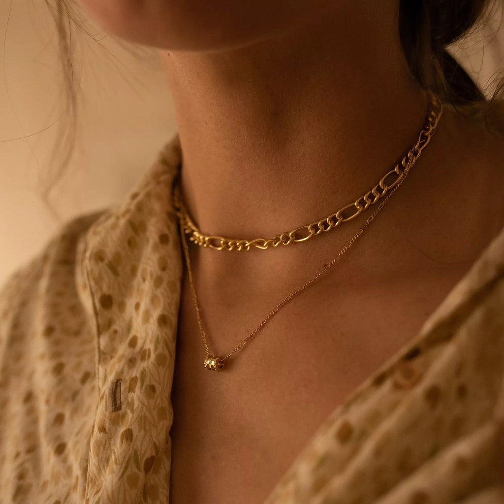 Thick 18K Gold Link Chain Necklace - Necklaces - Elk & Bloom